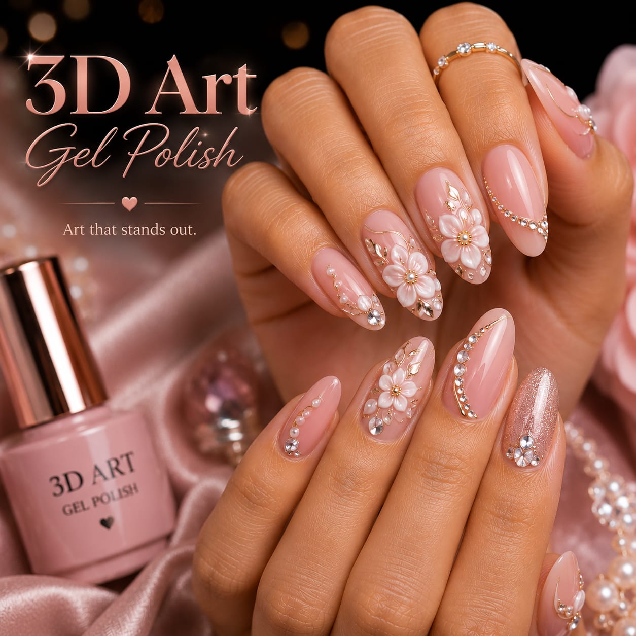 3D nail art design