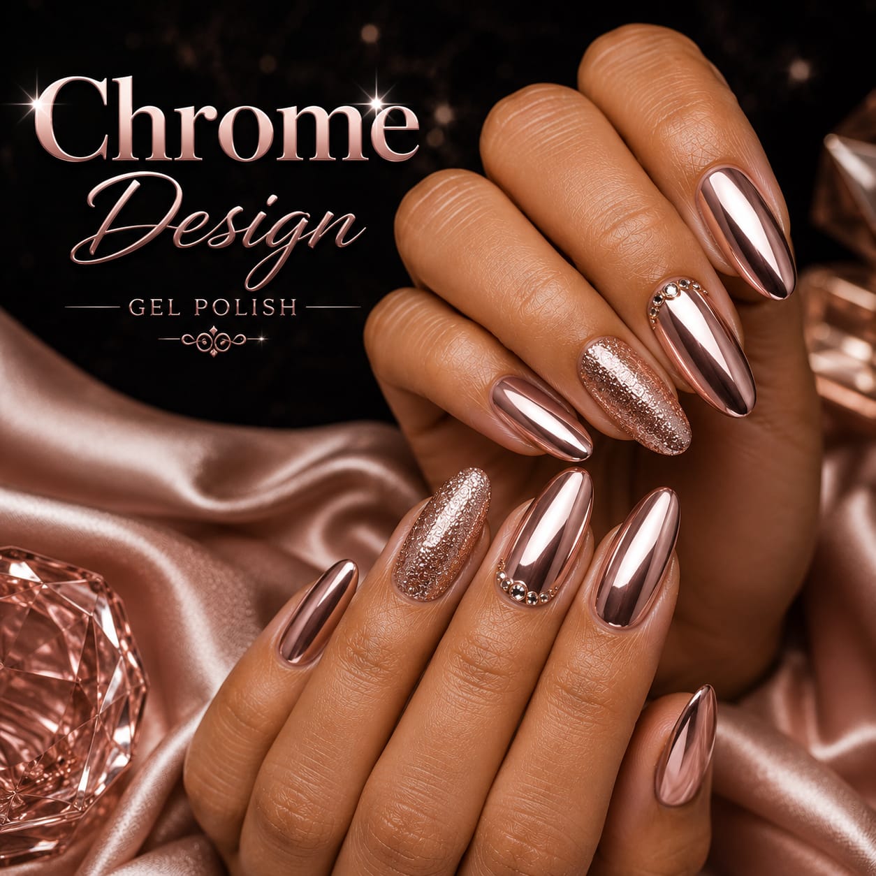 Chrome nail art