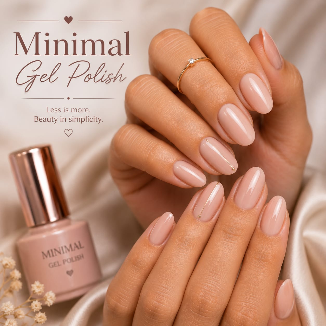 Minimal nail art